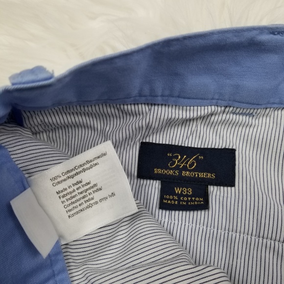 *SOLD* Brooks Brothers Flat Front Chino Shorts 33 - Picture 4 of 5